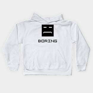 pixel is boring Kids Hoodie